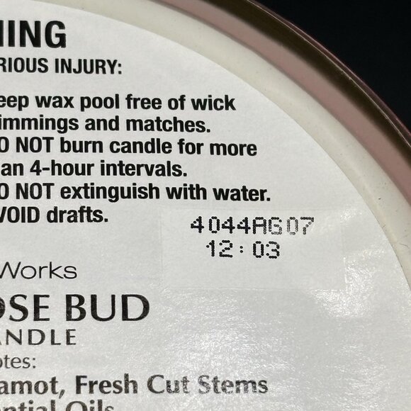 Bath & Body Works Summer Rose Bud 3 Wick Candle 14.5 Oz Jar Pink Bergamot Stems - Picture 11 of 14